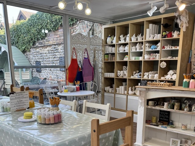 Hollie Cheesman can't wait to see more people through the doors at Pot Luck Creations in Cobblestone Walk, Steyning