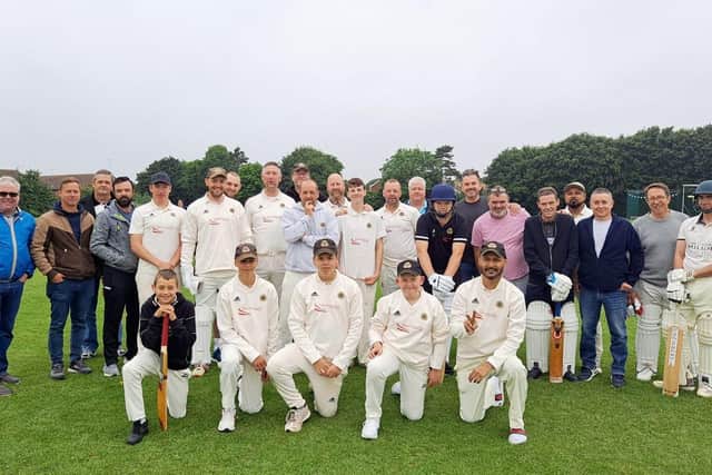 The charity cricket team that took part in a charity match as part of the Queen's Jubilee celebrations