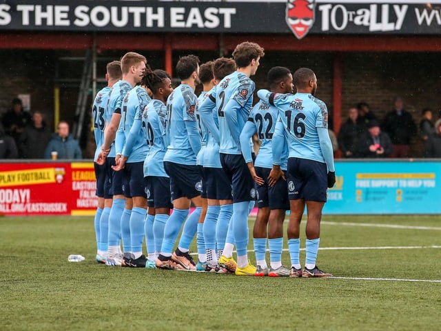 Action from Eastbourne Borough's 3-1 defeat at home to Havant and Waterlooville in National League South