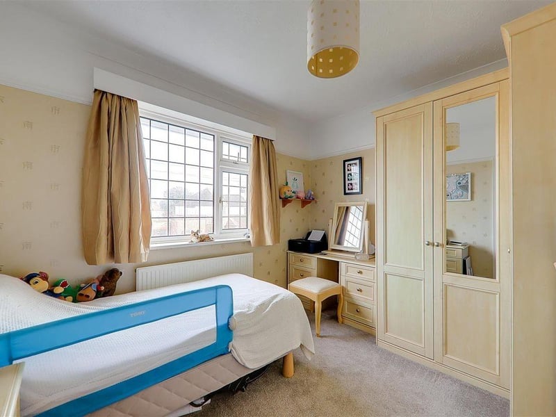 This three-bedroom detached house with feature garden has come on the market with Bacon and Company with a guide price of £725,000