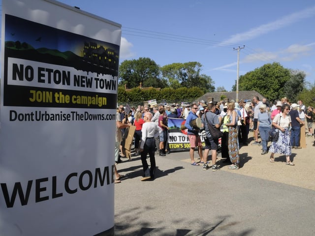The protest was organised by Don’t Urbanise the Downs