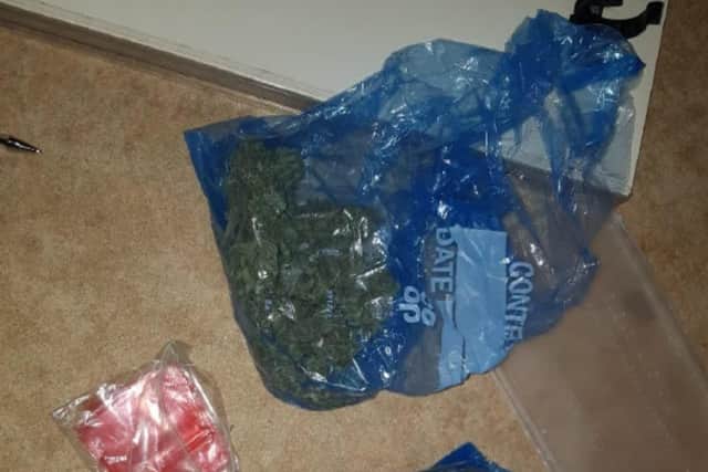 The drugs were estimated to have a street value of around £4,500.