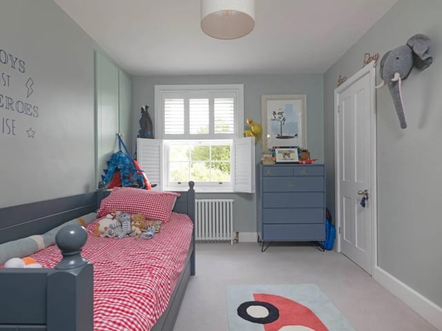 The property has four bedrooms