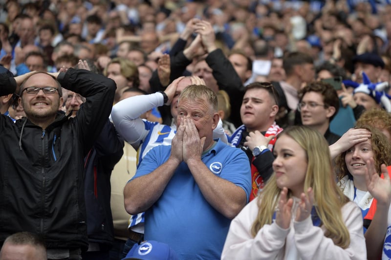 Brighton & Hove Albion V Man Utd Semi Final at Wembley(Photo by Jon Rigby)