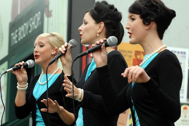 The Richmond Roulettes performing at Vintage at Goodwood in August 2010