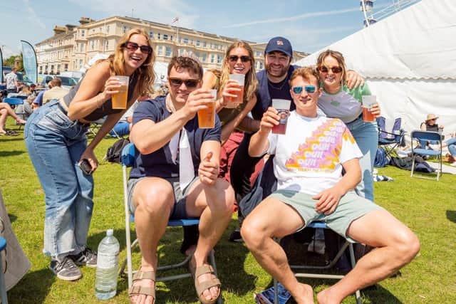 Tickets for the popular Eastbourne’s Beer and Cider by the Sea and Eastbourne Beer Festival for 2024 are set to go on sale. Picture: Visit Eastbourne