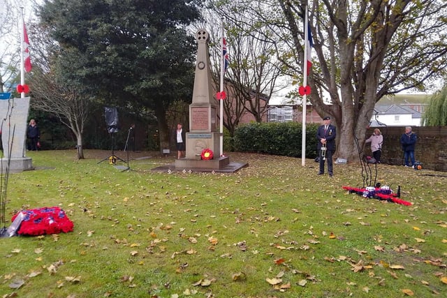 Sussex Volunteer Crafters created a beautiful display for the Newhaven remembrance day
