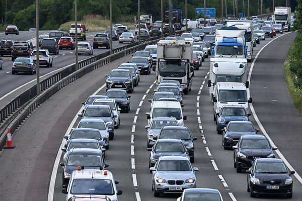 The M25 will be shut for a full weekend for the second time this year as work on the £317m Junction 10 improvement scheme continues. Picture by JUSTIN TALLIS/AFP via Getty Images