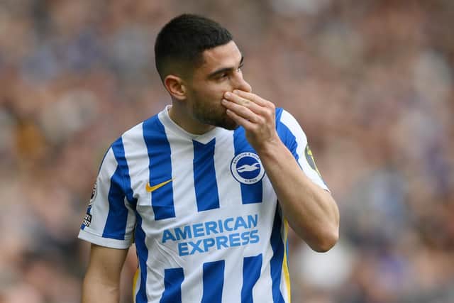 Neal Maupay The 26-year-old is reportedly having his medical at the Toffee’s training ground Finch Farm – in a deal worth around £15 million. (Photo by Mike Hewitt/Getty Images)