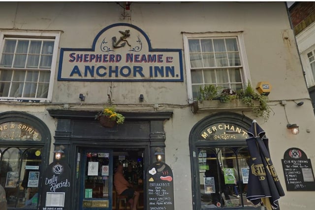 The Anchor Inn - 13 George St, Hastings - 4.5/5 - 285 reviews. Picture from Google.