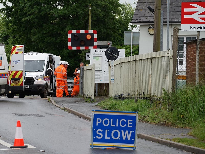 Network Rail and police are on the scene
