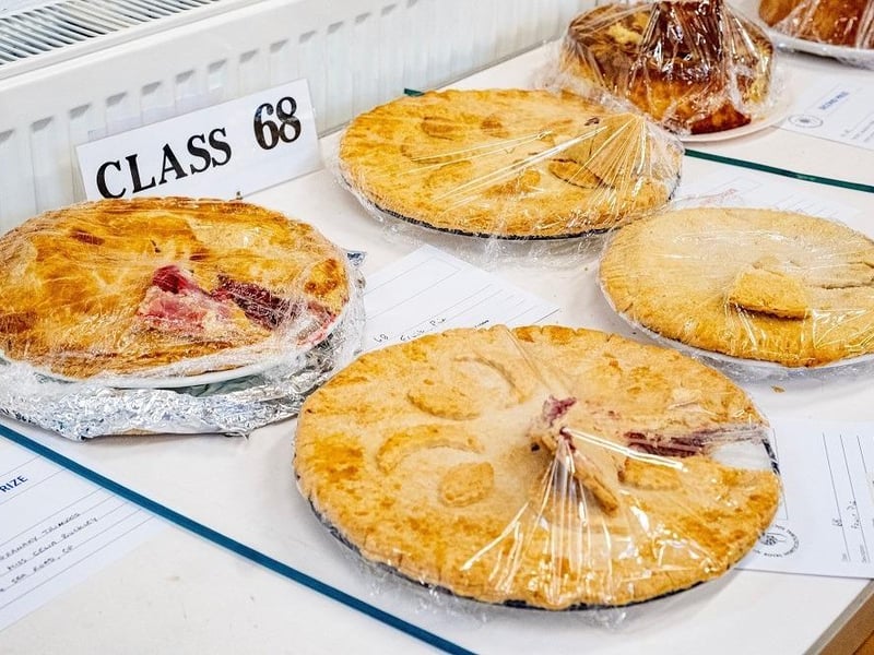 Fruit pies at East Preston and Kingston Horticultural Society’s annual flower show