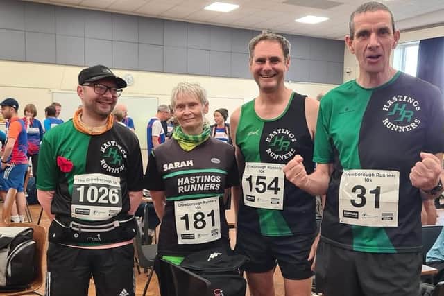Hastings Runners' Adam Holland, Sarah Marzaioli, Andy Knight and KevinBlowers | Contributed picture