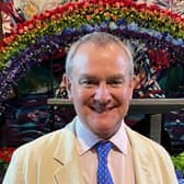 Hugh Bonneville, photographed at Chichester Cathedral