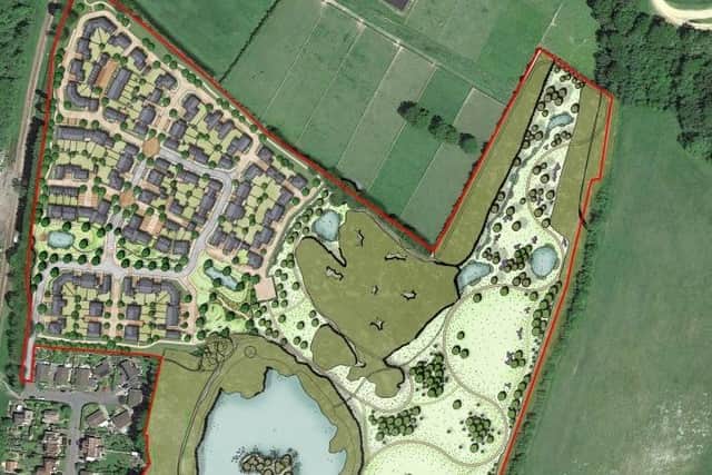 Ashill Regen Ltd has applied to redevelop West Hoathly Brickworks on Hamsey Road, Sharpthorne, and build 108 new homes. Picture courtesy of Ashill Regen