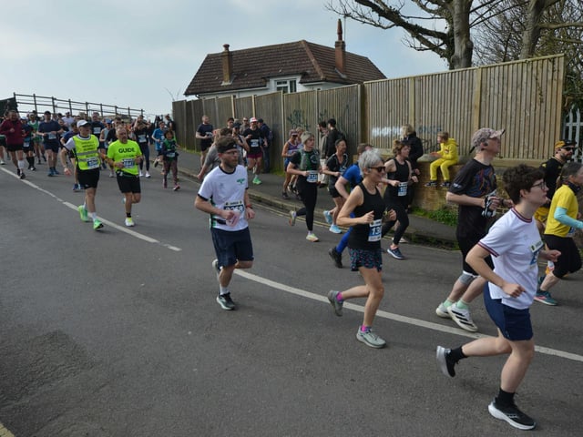 Action in the 2026 Hastings Half Marathon