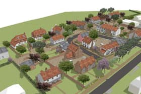 Aerial impression of the proposed Berwick development