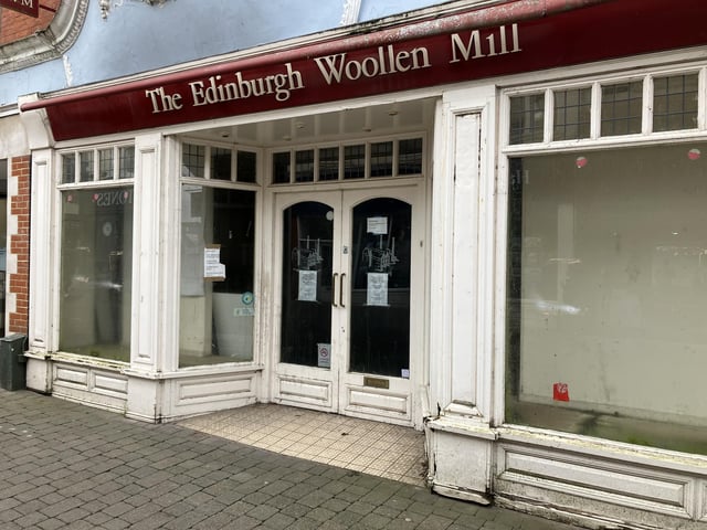 The Edinburgh Woollen Mill in West Street, Horsham, is still empty.