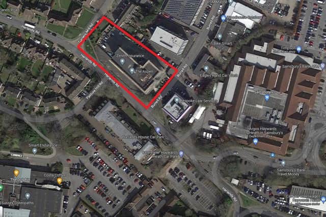 Chester House Haywards Heath Limited has to create homes by redeveloping the car park to the west of Chester House in Harlands Road. Photo: Google Maps