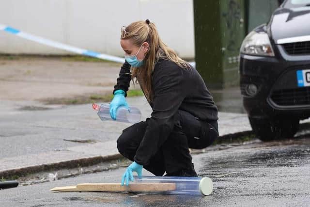 Forensic investigations were carried out after a serious incident in Portslade, East Sussex. Photo: Sussex News and Pictures
