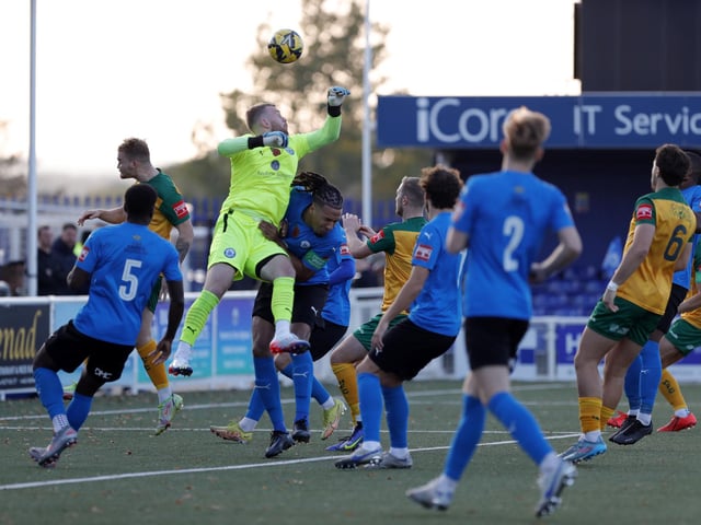 Action from Horsham's entertaining - but ultimately disappointing - 5-3 defeat at Billericay Town in the Isthmian Premier
