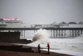 A yellow weather warning has been issued for the coastal region of Sussex. Picture by HENRY NICHOLLS/AFP via Getty Images