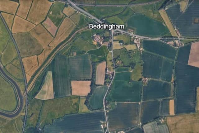 The A26 was temporarily closed both ways between the A259 at Newhaven and A27 at Beddingham (pictured). Photo: Google Earth