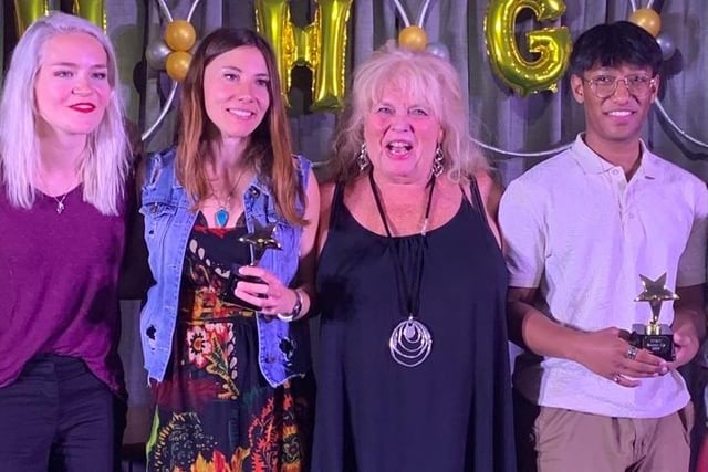 Wendy Swinton-Eagle with the runners up at Haywards Heath's Got Talent