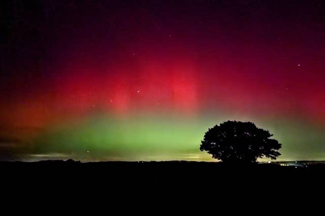 The Northern Lights captured in Horsham District