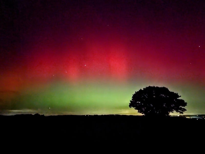 The Northern Lights captured in Horsham District