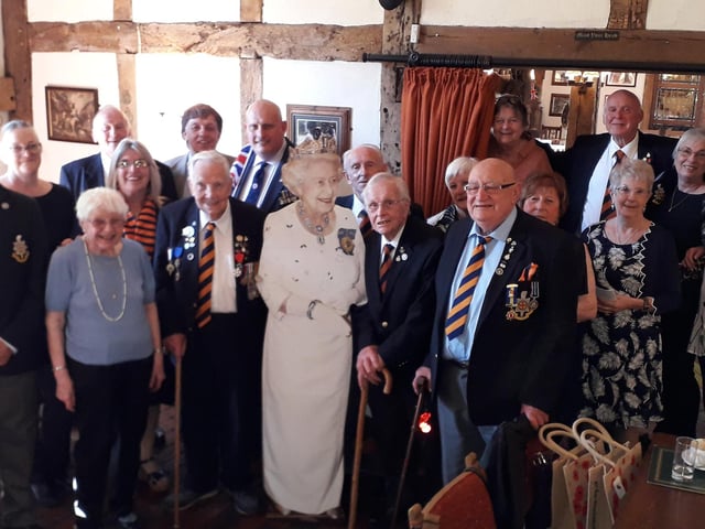 The Royal Sussex Regimental Association received a donation of £500 to celebrate the Jubilee from Mid Sussex District Council. They started their celebration on Thursday, June 2, at St Francis social club, Haywards Heath, by watching The Trooping of the Colour on TV. Afterwards the members went to the Oak Barn in Burgess Hill for a celebration lunch.