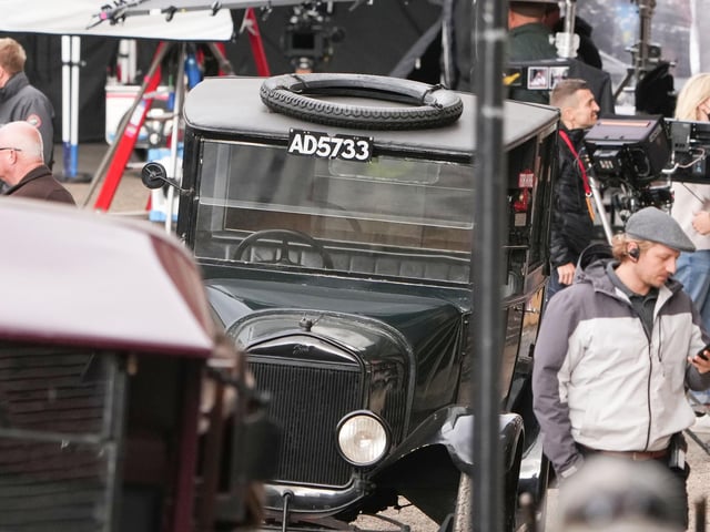 Filming continues in Arundel for Wicked Little Letters, starring Olivia Colman and Jessie Buckley. Photo: Eddie Mitchell