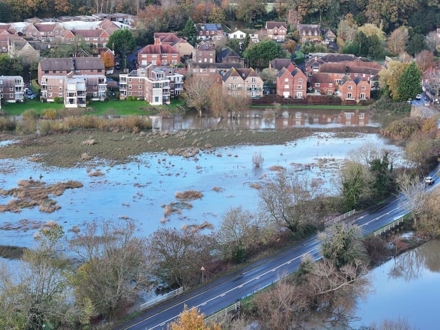 Flooding at fields near Pulborough on Tuesday, November 14