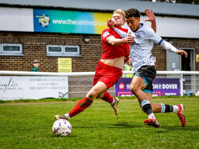 Action from Eastbourne Borough's brilliant 5-2 win away at Dover Athletic in the National League South