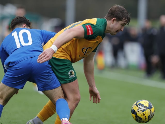 Isthmian Premier action from Horsham's dramatic home win over Wingate & Finchley on Saturday