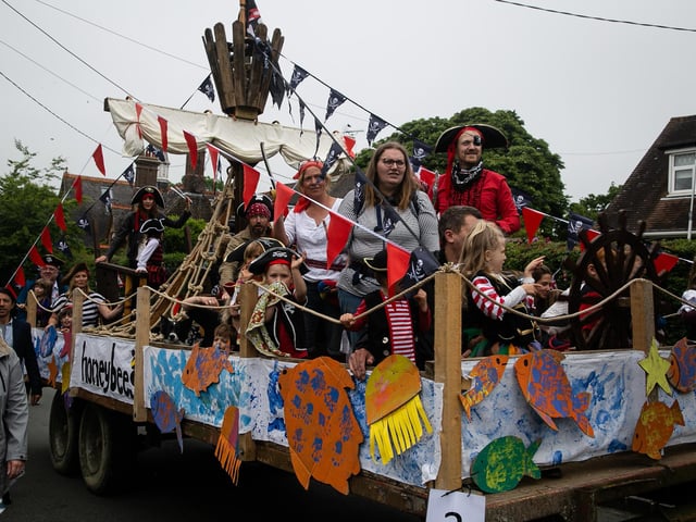 Plumpton's Jubilee weekend ended with the Big Event at Plumpton Racecourse, which included a pageant through the village, a fairground with village stalls, plus a soap box race and a live band.