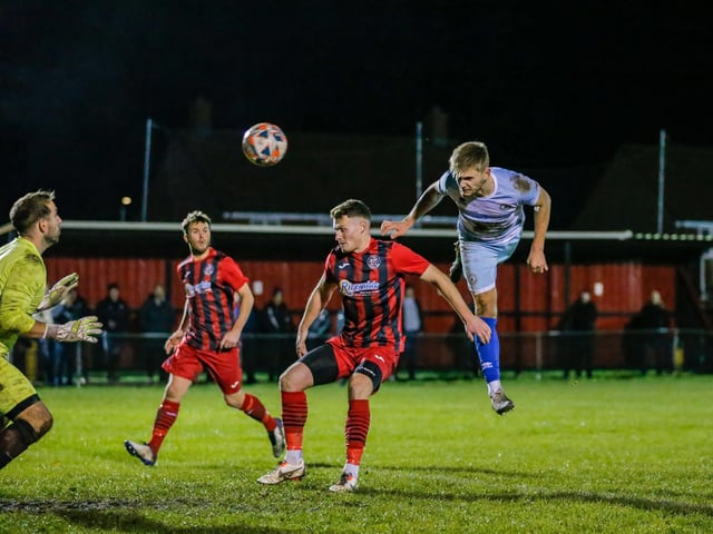 Action from Eastbourne Borough's 2-1 win at Wick in the Sussex Senior Cup