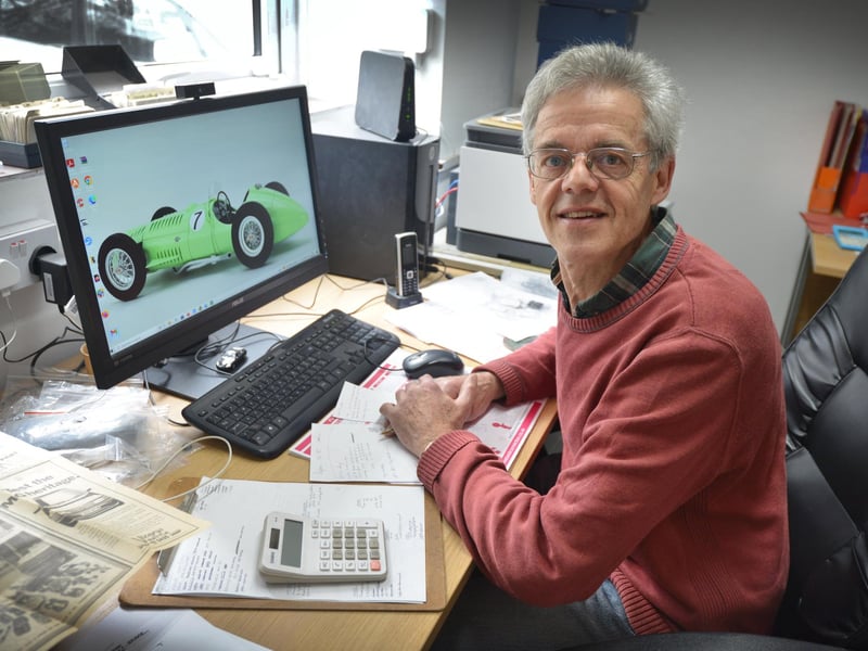 Scale Model Technical Services Ltd in St Leonards celebrates its 40th anniversary. Founder of the company Keith Williams.