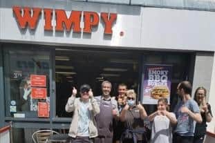 The restaurant's event took place on Tuesday (June 21) and celebrated the jubilee with a Horsham community group, as well as Wimpy’s 40-year run in the town.