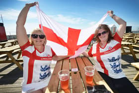 Piertown Hastings' big screen event England V Australia on August 16 2023. 