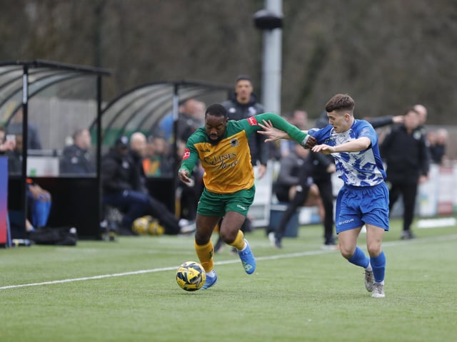 Isthmian Premier action from Horsham's dramatic home win over Wingate & Finchley on Saturday