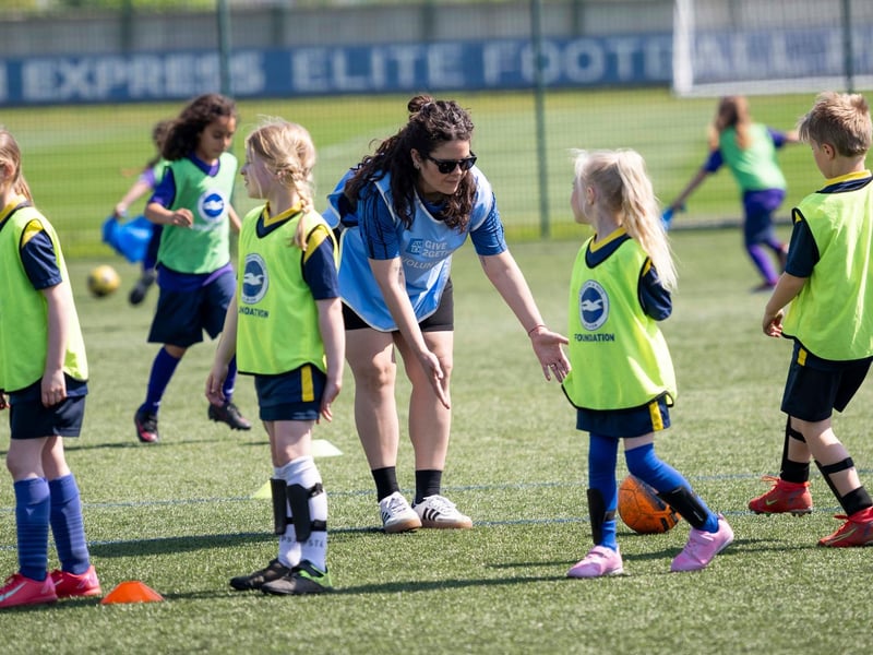 A fun day of football at the club's Training Ground in Lancing