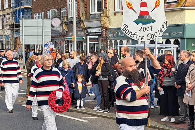 Eastbourne Remembrance service. Picture by Bob Newton