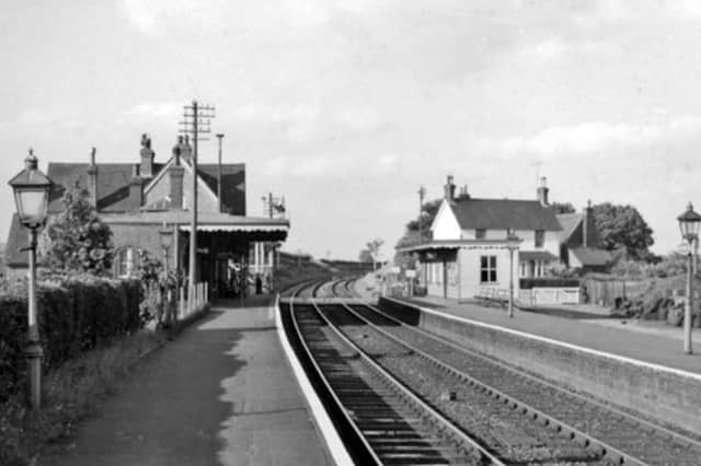 Barcombe Mills station, on The Wealden Line, was opened in 1858 and closed in 1969. The station is actually situated almost a mile to the south-east of Barcombe village.
It was always a popular station for anglers who were able to fish for trout in the nearby River Ouse. The station buildings are now private homes.