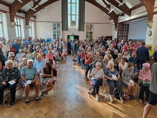 Eastbourne Borough Council said it is to resist ‘any bid that doesn’t agree to retain Meads sports centre facilities' following a public meeting organised by Save Our Meads Sports Centre. Picture courtesy of Martin Webber on behalf of SOMS Committee