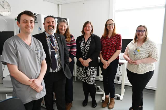 Victoria Chalker, Deputy Chief Scientific Officer for NHS England (pictured fourth left)