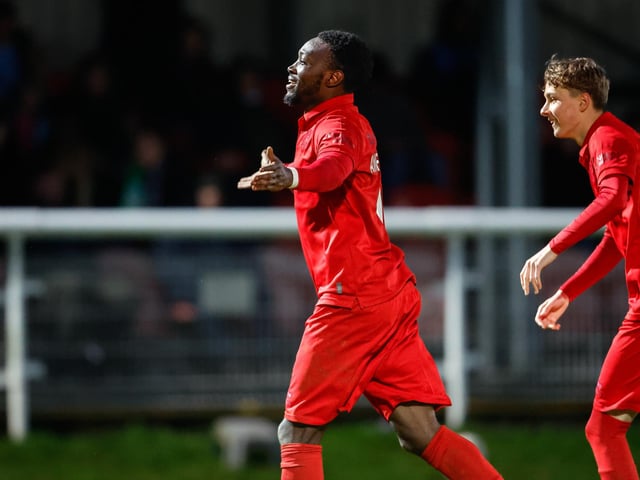 Action from Eastbourne Borough's brilliant 5-2 win away at Dover Athletic in the National League South