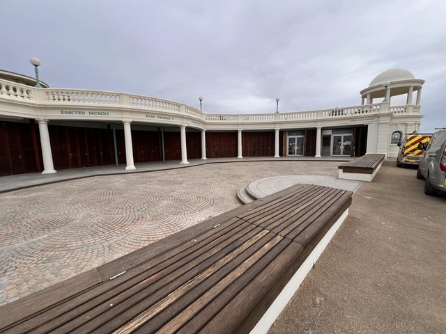 The Colonnade in Bexhill pictured on March 31, 2026