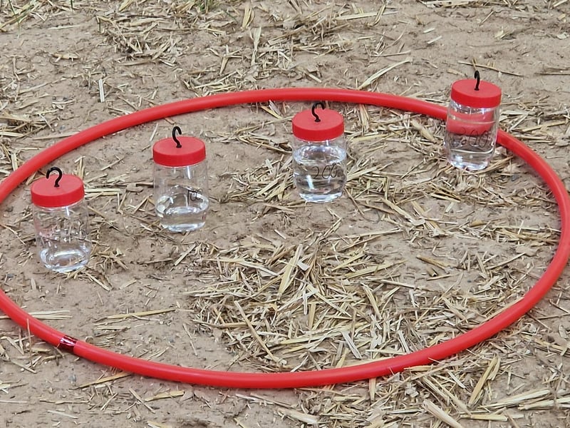 The students' drones had to pick up a payload
