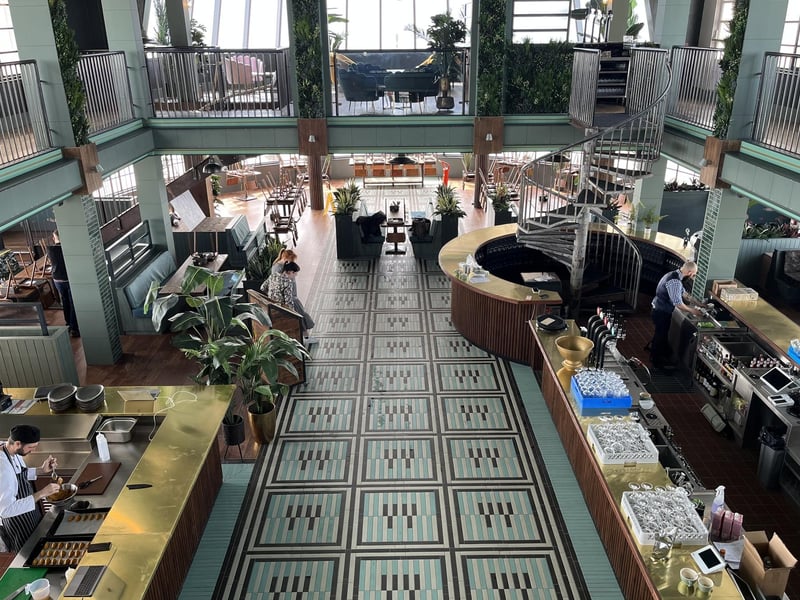 Perch on the Pier is a stylish eatery at the end of Worthing Pier, offering panoramic sea views.